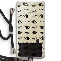 Eye pattern #2: Huawei Ascend P10 Lite Transparant Hoesje met koord