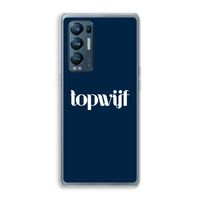 Topwijf Navy: Oppo Find X3 Neo Transparant Hoesje