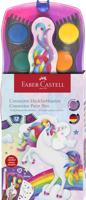Faber Castell Waterverfdoos Connector Unicorn 12 kleuren + 1 tube wit
