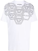 Philipp Plein t-shirt SS Hexagon à col rond - Blanc - thumbnail