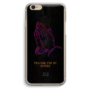 Praying For My Haters: iPhone 6 / 6S Transparant Hoesje