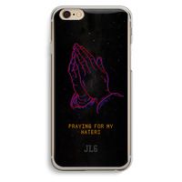 Praying For My Haters: iPhone 6 / 6S Transparant Hoesje