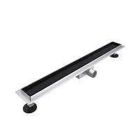 Fortifura Galeria douchegoot 70cm - tegelrooster - vloerflens - mat zwart SW679909/SW1075290