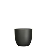 Bloempot Pot rond es/15 tusca 16 x 17 cm zwart mat Mica - Mica decorations