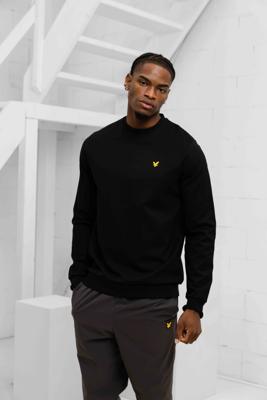 Lyle & Scott Neck Fly Fleece Sweater Heren Zwart - Maat XXL - Kleur: Zwart | Soccerfanshop