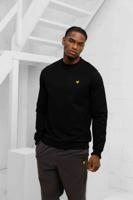 Lyle & Scott Neck Fly Fleece Sweater Heren Zwart - Maat XXL - Kleur: Zwart | Soccerfanshop