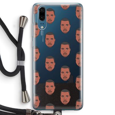 Kanye Call Me?: Huawei P20 Transparant Hoesje met koord