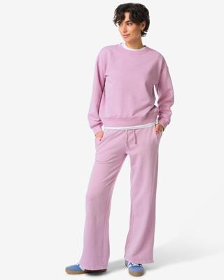 HEMA Damesbroek Esmee jersey regular fit roze (roze)