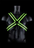 Cross Harness - Glow in the Dark - Neon Green/Black - S/M