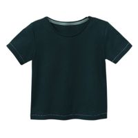Shirt met korte mouw van bio-katoen, smaragd Maat: 122/128