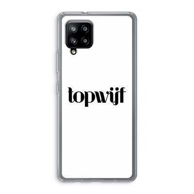Topwijf Wit: Samsung Galaxy A42 5G Transparant Hoesje