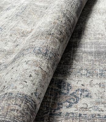 Laagpolig Vintage Vloerkleed Edessa Grijs/Beige-160 x 230 cm