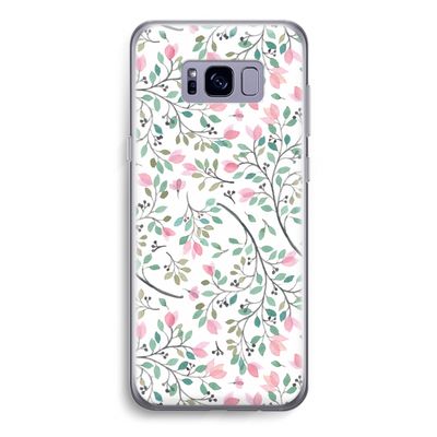 Sierlijke bloemen: Samsung Galaxy S8 Transparant Hoesje