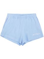 Sporty & Rich short en coton à logo imprimé - Bleu