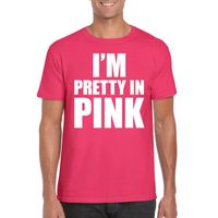 I am pretty in pink shirt roze heren - thumbnail