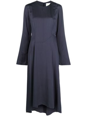 Róhe robe mi-longue Fluid à détails de coutures - Bleu