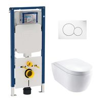 Geberit UP720 toiletset met Lambini Sub Compact randloos toilet en softclose zitting