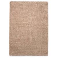 Tapeso Hoogpolig vloerkleed shaggy Grand effen - beige - 280x380 cm