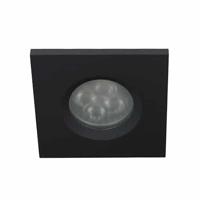 Camilla LED spot GU10 4Watt vierkant ZWART IP65 dimbaar