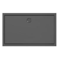 Xenz Mariana Plus rechthoekige douchebak acryl 130x80cm zwart mat