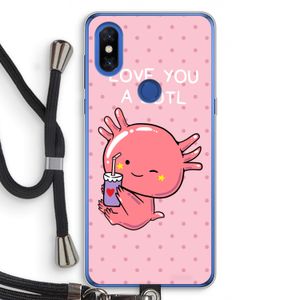 Love You A Lotl: Xiaomi Mi Mix 3 Transparant Hoesje met koord