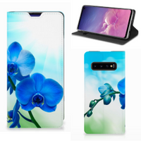 Samsung Galaxy S10 Smart Cover Orchidee Blauw - Cadeau voor je Moeder