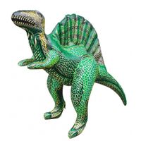 Opblaas Spinosaurus dino groen 76 cm   -