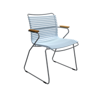 Houe Click Dining tuinstoel met arm Dusty Light Blue Houe Click Dining tuinstoel met arm Dusty Light Blue