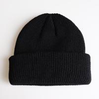 Effen kleuren korte winter brei Skullcap voor mannen/vrouwen maat: M (56-58cm) (zwart)