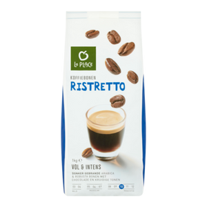 La Place Koffiebonen Ristretto 1kg bij Jumbo