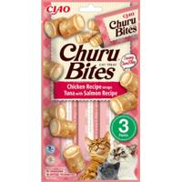 Inaba Ciao Churu Bites kip met tonijn en zalm kattensnack 18 x 10 g