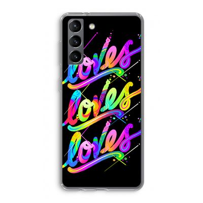 Loves: Samsung Galaxy S21 Transparant Hoesje