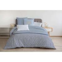 HOME LINGE PASSION Luxor dekbedovertrek - 1 dekbedovertrek 220 x 240 cm + 2 kussenslopen 65 x 65 cm - Blauw en wit