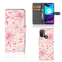 Motorola Moto E20 | E30 | E40 Hoesje Pink Flowers