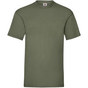 5-Pack Maat 2XL - Olijf groene t-shirts ronde hals 165 gr valueweight voor heren