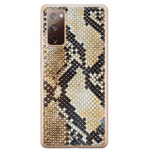 Samsung Galaxy S20 FE siliconen hoesje - Golden snake