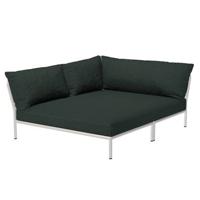 Houe Level2 Cozy Corner loungebank links frame wit stof Alpine