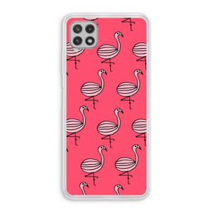 Flamingo: Samsung Galaxy A22 4G Transparant Hoesje