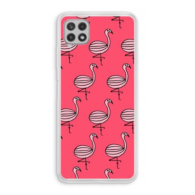 Flamingo: Samsung Galaxy A22 4G Transparant Hoesje