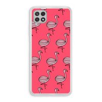 Flamingo: Samsung Galaxy A22 4G Transparant Hoesje