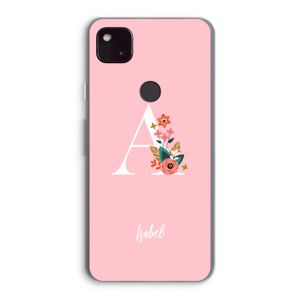Pink Bouquet: Google Pixel 4a 5G Transparant Hoesje