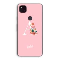 Pink Bouquet: Google Pixel 4a 5G Transparant Hoesje