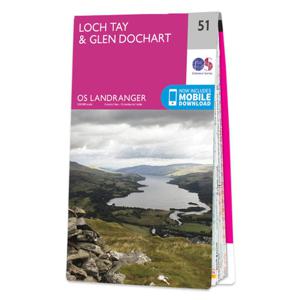 Wandelkaart - Topografische kaart 051 Landranger Loch Tay & Glen Docha