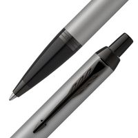 Parker IM Achromatic Blauw Intrekbare balpen met klembevestiging 1 stuk(s) - thumbnail