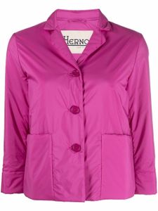 Herno veste crop à simple boutonnage - Rose