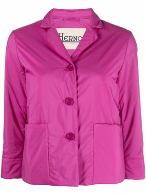Herno veste crop à simple boutonnage - Rose