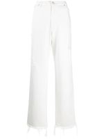 Natasha Zinko jean ample à taille haute - Blanc