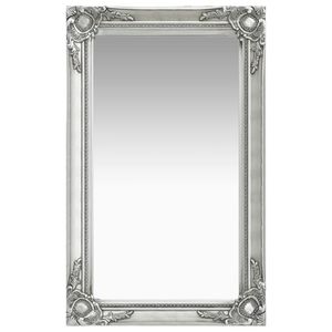 VidaXL Wandspiegel barok stijl 50x80 cm zilverkleurig