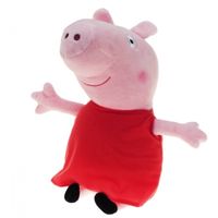 Pluche Peppa Pig/Big knuffel met rode outfit 28 cm speelgoed - thumbnail