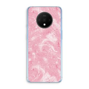 Abstract Painting Pink: OnePlus 7T Transparant Hoesje